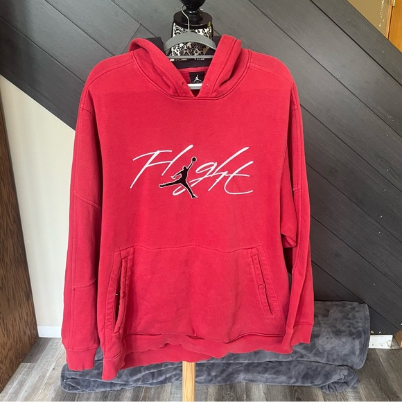 Jordan 90’s Y2K Red Men's Hoodie - Picture 1 of 10